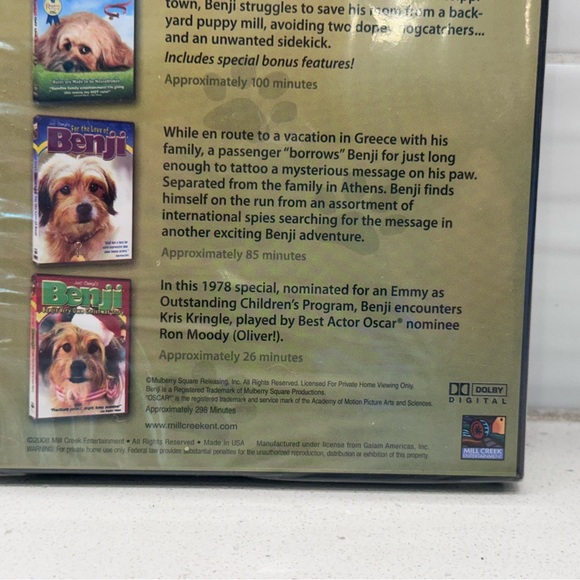 Benji: The Ultimate 4-Movie Collection (DVD, 2008) - Brand New Sealed - Picture 5 of 9